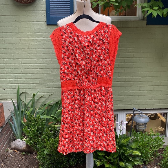 FREE PEOPLE FLORAL EYELET SUNDRESS - Picture 2 of 11